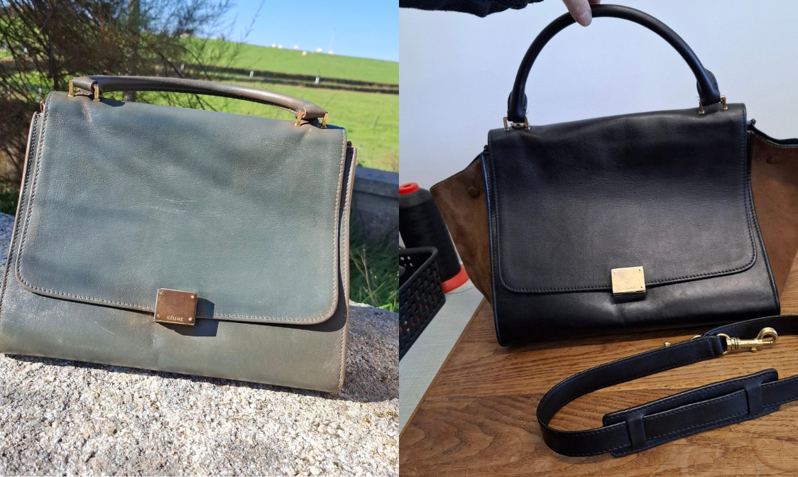 Structured Leather Tote - Reweaving & Restoration
